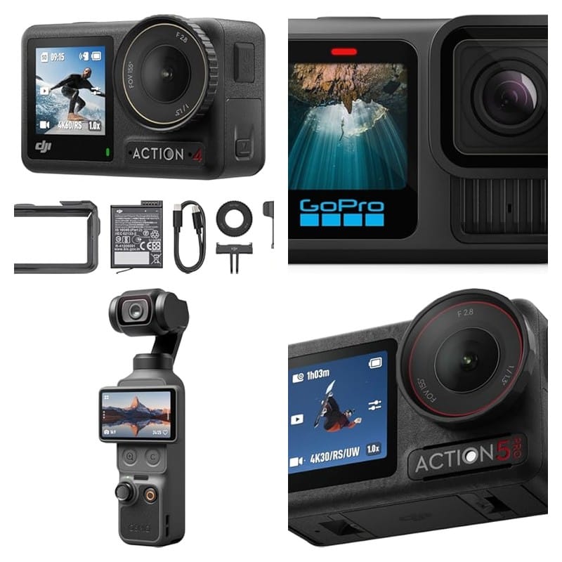 Vergelijking De beste actie camera’s van april 2026