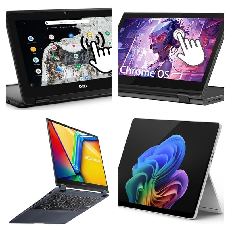 Vergelijking De populairste 2-in-1 laptops van april 2026