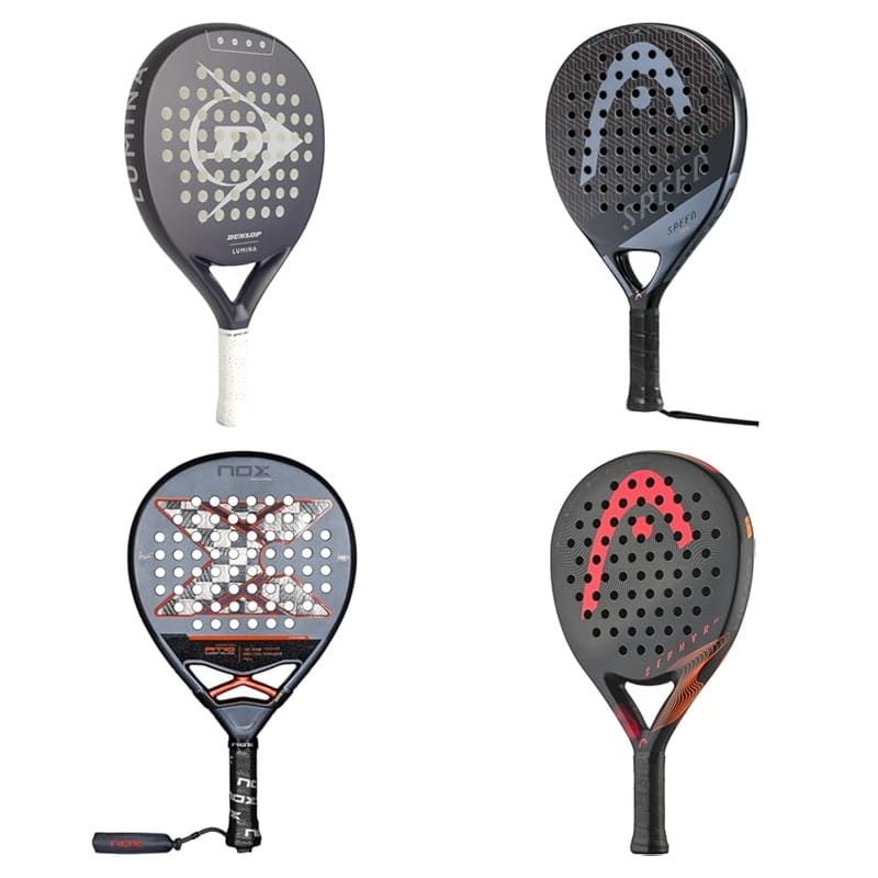 Vergelijking De populairste padelrackets van april 2026